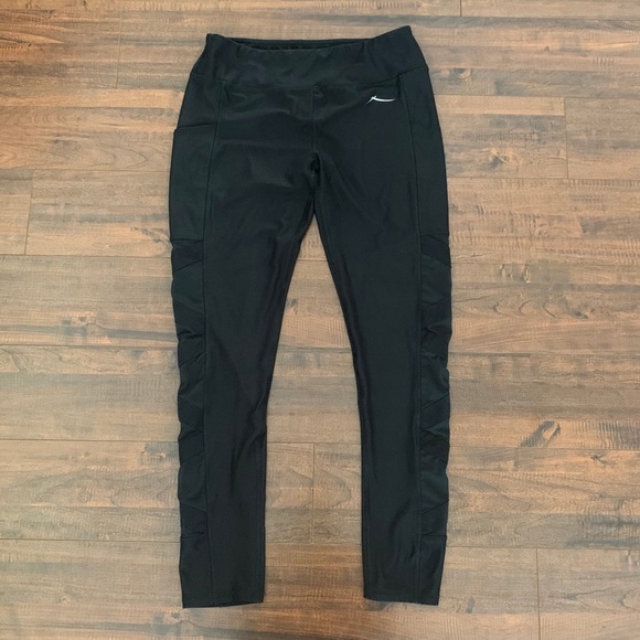 EUC criss cross mesh x by gottex black leggings - Picture 5 of 9